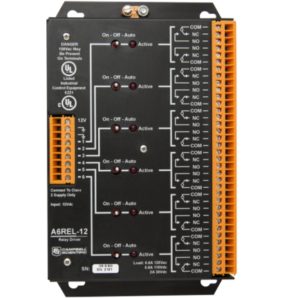 A6REL-12 6-Channel Relay Driver w/ Manual Override